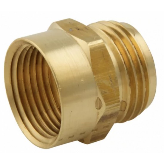 0.5 in. x 0.75 in. Brass Hose Adapter, AI-35571