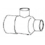 2.5 in. x 2.5 in. x 0.75 in. Copper Reducing Tee - Wrot