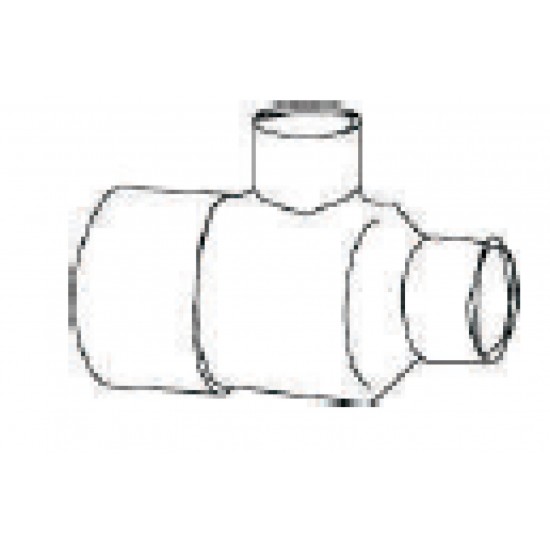 3 in. x 3 in. x 1.25 in. Copper Reducing Tee - Wrot