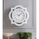 ACME Lilac Wall Clock, Mirrored