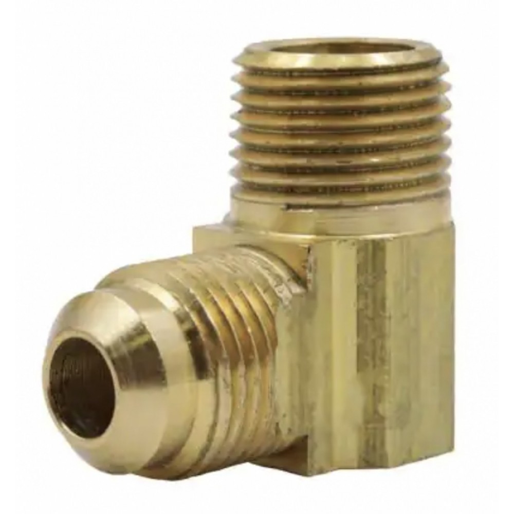 0.375 in. x 0.375 in. Brass Flare 90 Elbow Adapter 0.375 in. x 0.375 in. Brass Flare 90 Elbow Adapter
