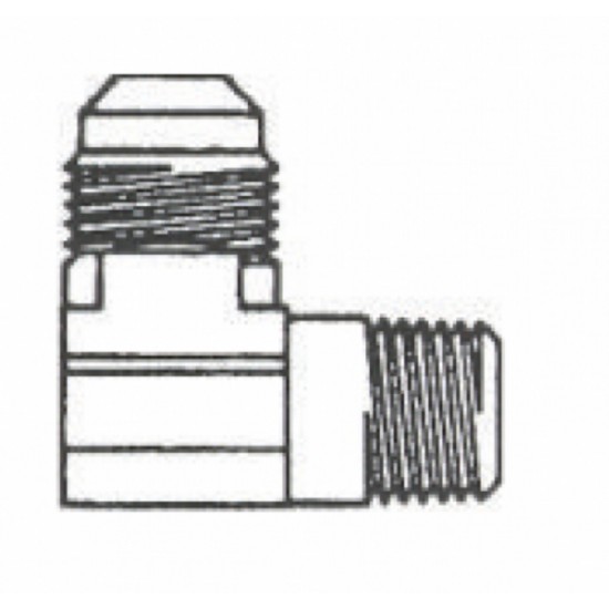 0.375 in. x 0.375 in. Brass Flare 90 Elbow Adapter