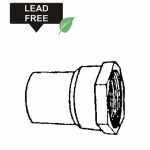 0.5 in. x 0.75 in. Copper Female Reducing Adapter - Cast, AI-35623