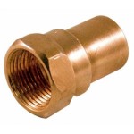 0.5 in. x 0.375 in. Copper Female Reducing Adapter - Cast