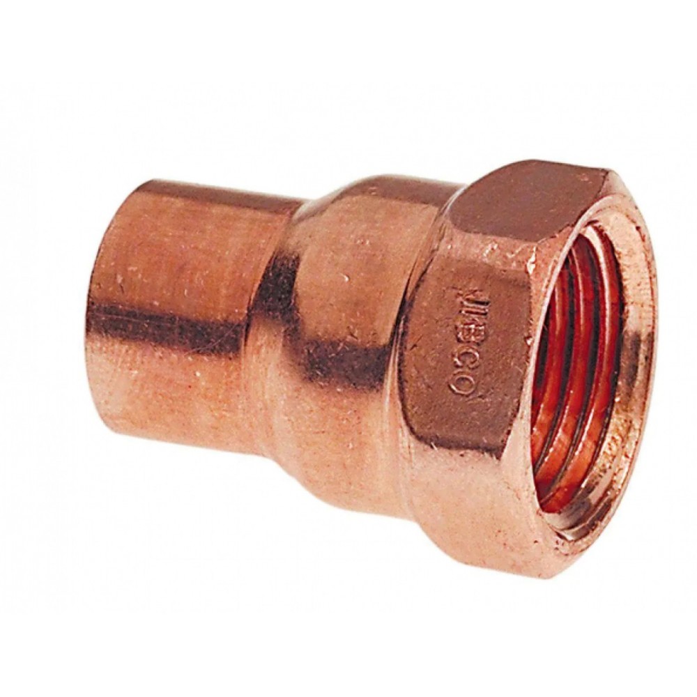 0.5 in. x 0.75 in. Copper Female Reducing Adapter - Cast, AI-35647 0.5 in. x 0.75 in. Copper Female Reducing Adapter - Cast, AI-35647