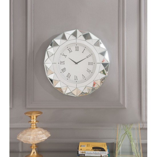 ACME Nyoka Wall Clock, Mirrored
