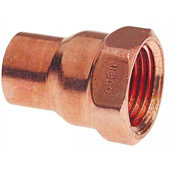 1.25 in. x 1.5 in. Copper Female Reducing Adapter - Cast