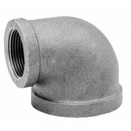 1 in. x 0.5 in. Galvanized 90 Elbow