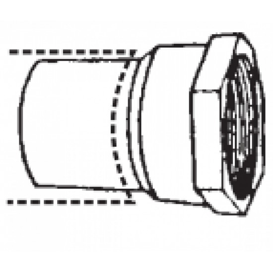 1.25 in. x 1.25 in. Copper Female Fitting Adapter - Cast