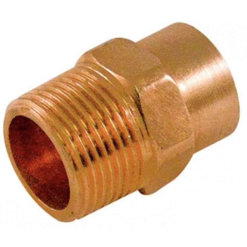 0.5 in. x 0.5 in. Copper Male Adapter - Cast 0.5 in. x 0.5 in. Copper Male Adapter - Cast