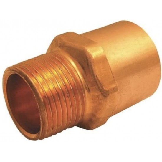 0.5 in. x 0.25 in. Copper Male Reducing Adapter - Cast, Lead Free