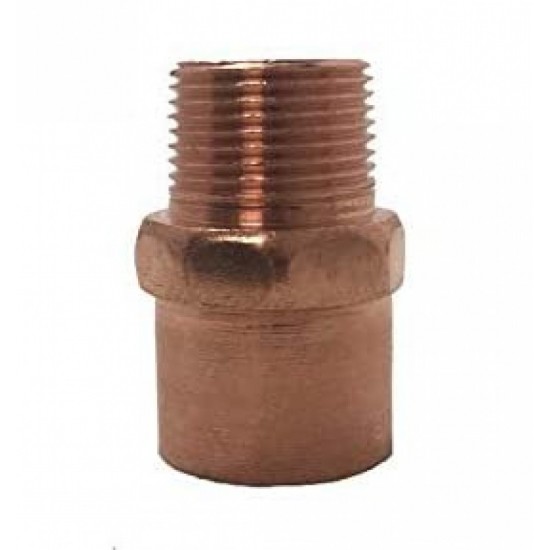 0.5 in. x 0.25 in. Copper Male Reducing Adapter - Cast