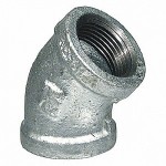 2 in. x 2 in. Galvanized 45 Elbow