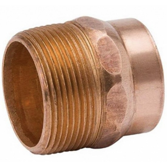 1.25 in. x 0.75 in. Copper Male Reducing Adapter - Cast