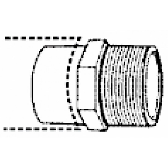 0.5 in. x 0.5 in. Copper Male Fitting Adapter - Cast