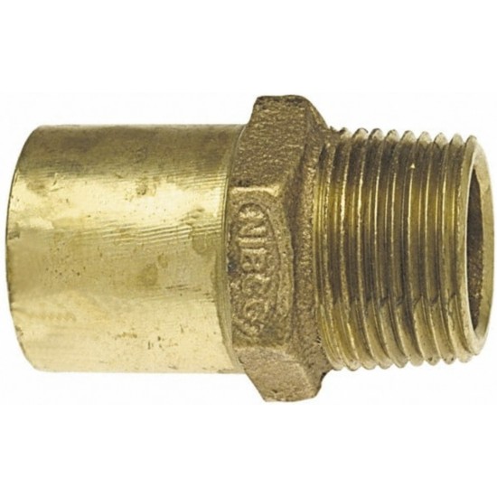 1 in. x 1 in. Copper Male Fitting Adapter - Cast