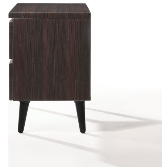 ACME Mahda Night Table, Cherry (High Gloss)