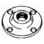 1 in. x 1 in. Galvanized Floor Flange