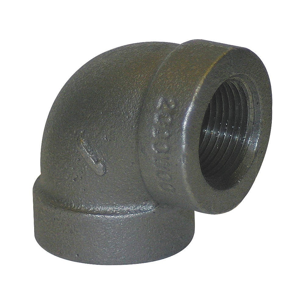 0.375 in. x 0.375 in. Black Iron 90 Elbow