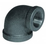 1 in. x 0.75 in. Black Iron 90 Elbow