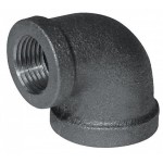 1.25 in. x 1 in. Black Iron 90 Elbow