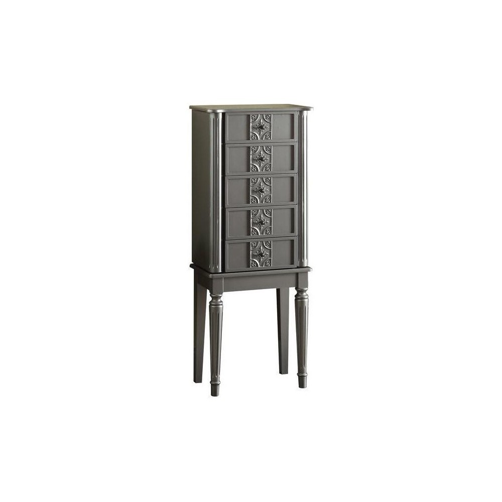 ACME Tammy Jewelry Armoire, Silver