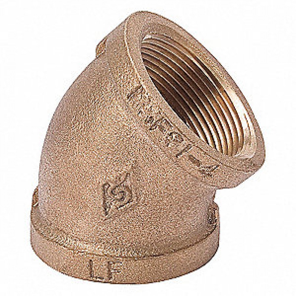 0.375 in. x 0.375 in. Brass 45 Elbow