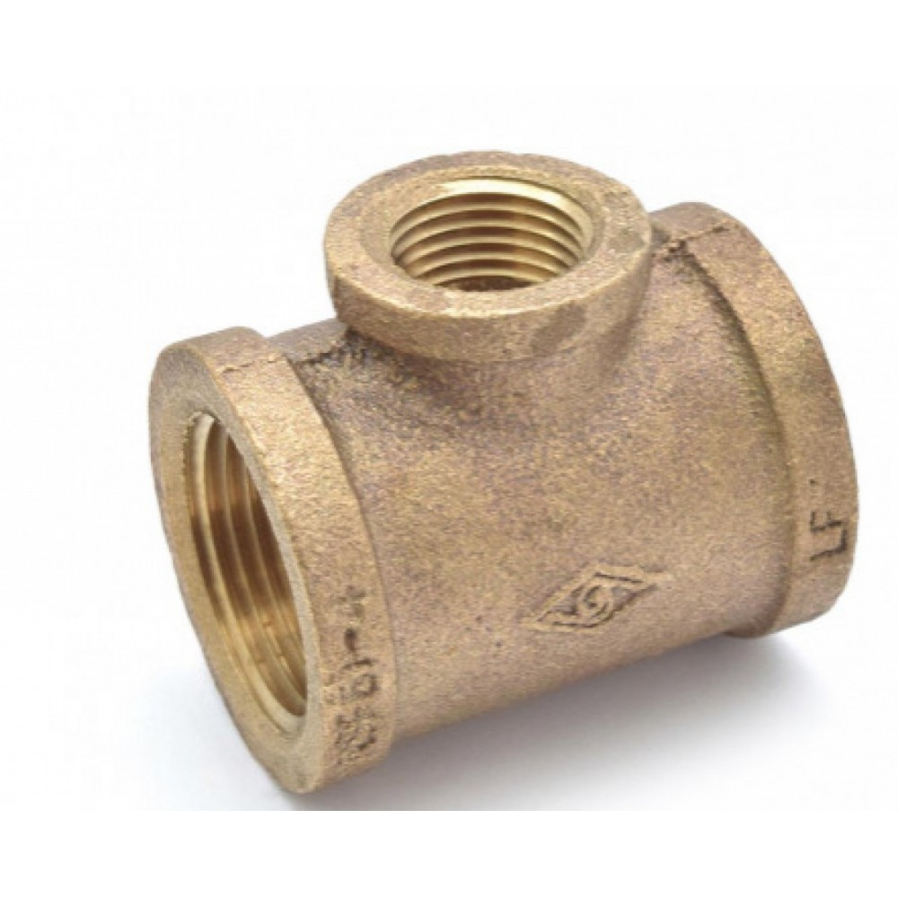 1 in. x 1 in. x 0.5 in. Brass Tee 1 in. x 1 in. x 0.5 in. Brass Tee