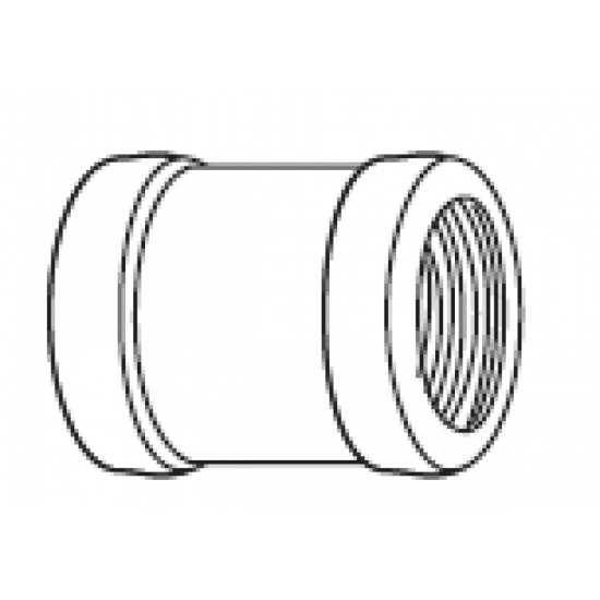 0.375 in. x 0.375 in. Brass Coupling