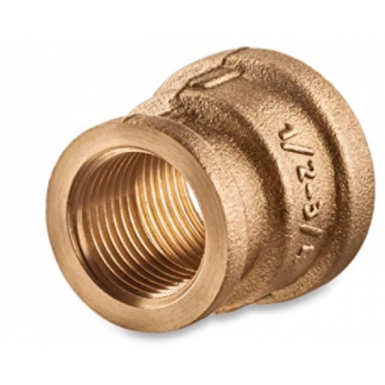 0.75 in. x 0.5 in. Brass Coupling