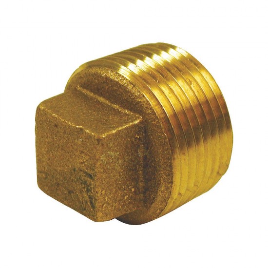 0.375 in. x 0.375 in. Brass Plug