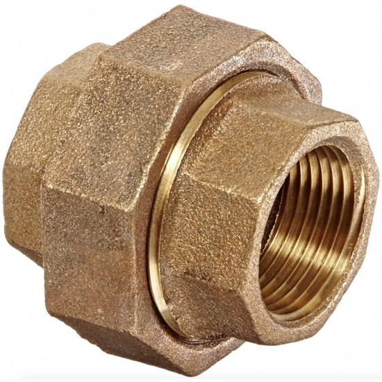 0.375 in. x 0.375 in. Brass Union