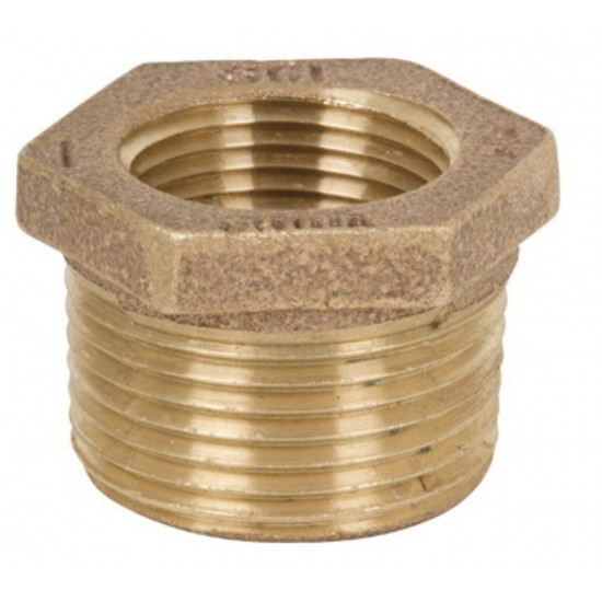 1 in. x 0.25 in. Brass Bushing