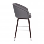 Flash Furniture Margo 2PK Gray LeatherSoft Barstool 2-AY-1928-30-GY-GG