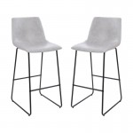 Flash Furniture Reagan 2PK 30" LT Gray Dining Stool 2-ET-ER18345-30-LG-GG