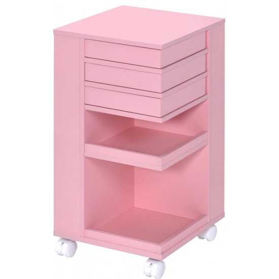 ACME Nariah Storage Cart, Pink