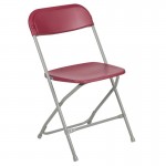 Flash Furniture HERCULES Red Plastic Folding Chair 2-LE-L-3-RED-GG