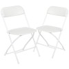 Flash Furniture HERCULES White Plastic Folding Chair 2-LE-L-3-WHITE-GG