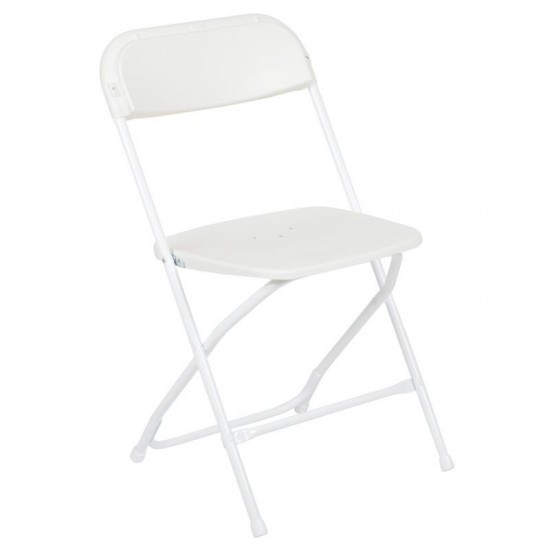 Flash Furniture HERCULES White Plastic Folding Chair 2-LE-L-3-WHITE-GG