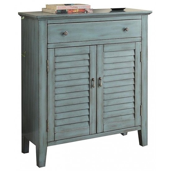 ACME Winchell Console Table, Antique Blue