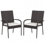 Flash Furniture Maxim 2PK Espresso Patio Chair 2-TW-3WBE073-CU01CR-ESP-GG