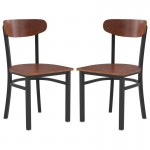 Flash Furniture Wright 2PK Walnut Dining Chair 2-XU-DG6V5B-WAL-GG