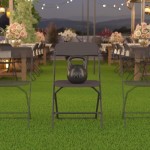 Flash Furniture HERCULES 4 Pack Black Folding Chair 4-LE-L-3-W-BK-GG