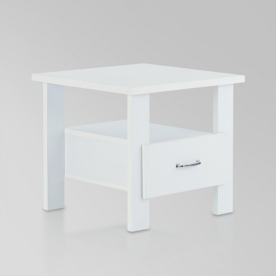 ACME Delano Night Table, White