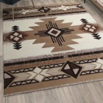 Flash Furniture Mohave Collection 5x7 Rustic Ivory Area Rug ACD-RG180-57-IV-GG