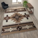 Flash Furniture Mohave Collection 8x10 Rustic Ivory Area Rug ACD-RG184-810-IV-GG