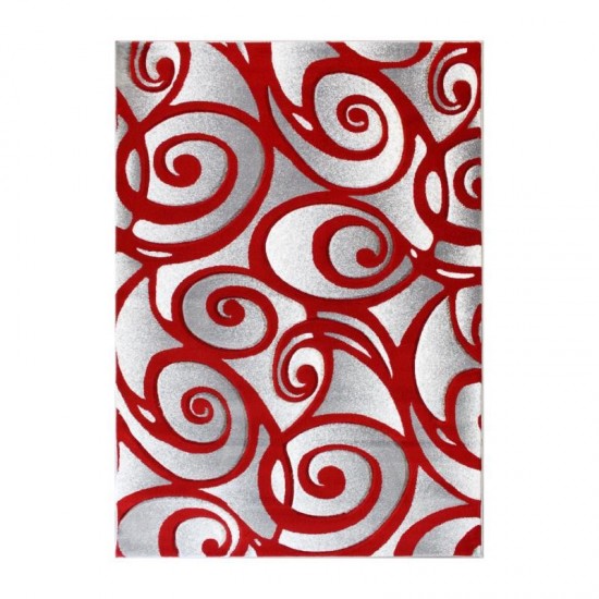 Flash Furniture Willow Collection Red 5' x 7' Area Rug ACD-RG241-57-RD-GG