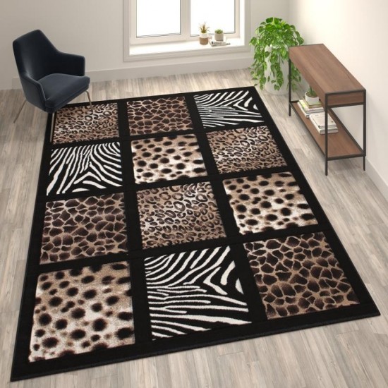 Flash Furniture Black Rug ACD-RG2QJK-811-BK-GG