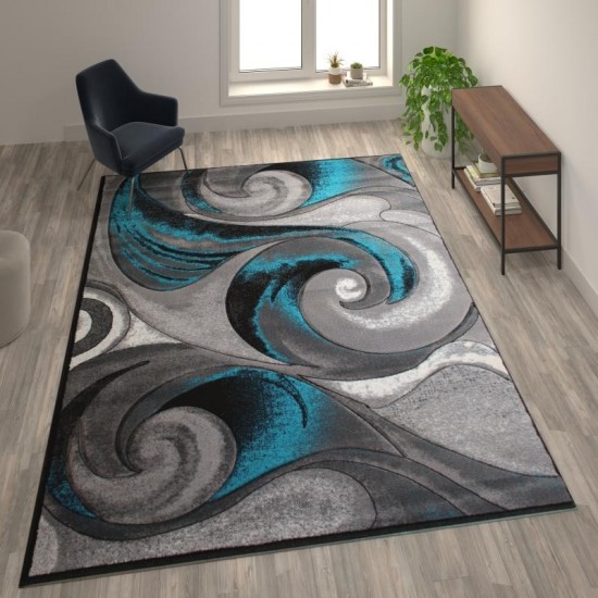 Flash Furniture Turquoise Rug ACD-RG410-810-TQ-GG