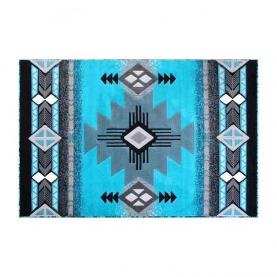 Flash Furniture Turquoise Rug ACD-RGC318-69-TQ-GG